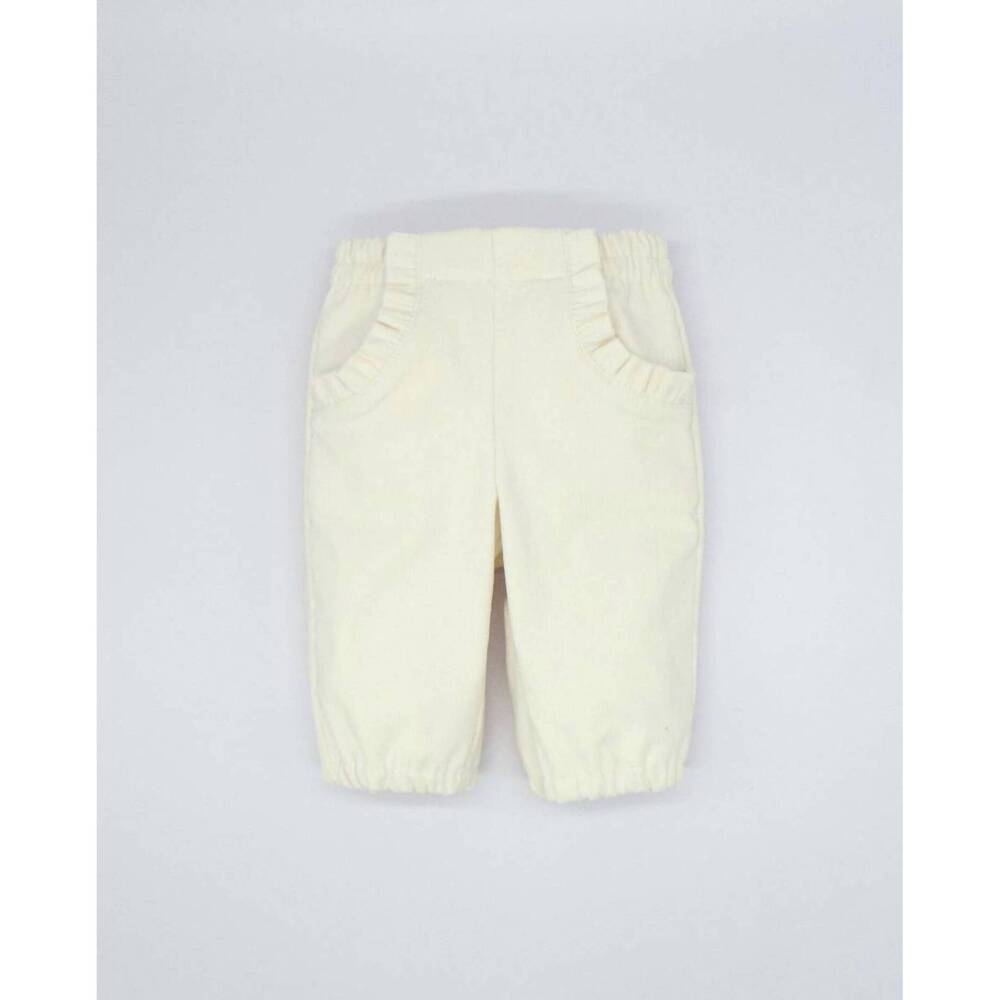 NEW FINA EJERIQUE girl's corduroy pants in white